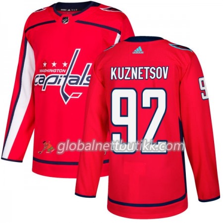 Washington Capitals Hockeydrakt Evgeny Kuznetsov 92 2017-2018 Rød Adidas Authentic - Herre